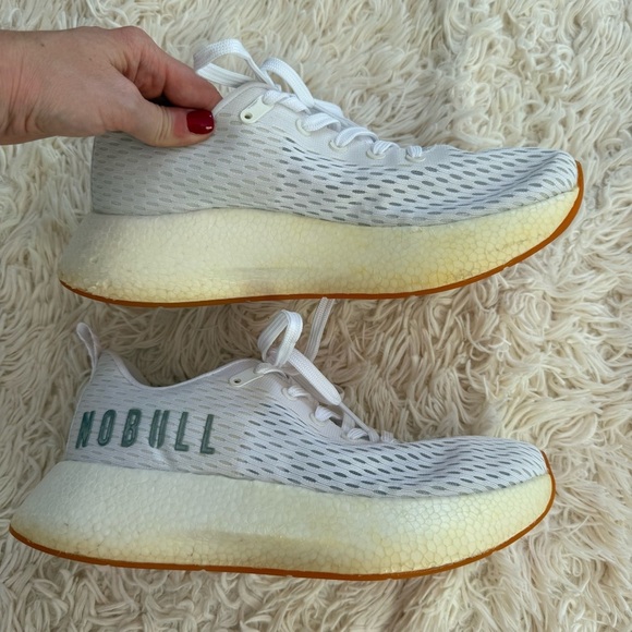 Nobull journey’s sneakers running athletic shoes mesh upper white SZ 9.5 - Picture 4 of 10